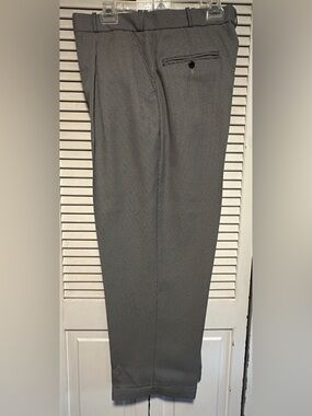 Pronti Houndstooth Black White Dress Slacks Pants Mens 36
